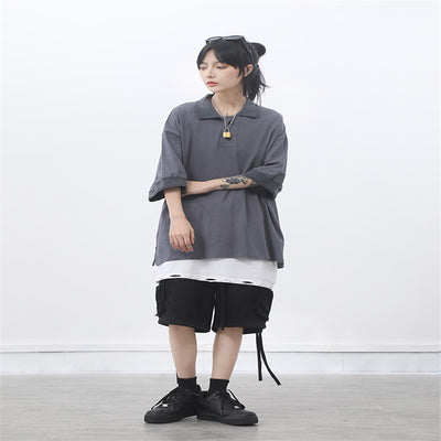 Camisa Manga Corta Básica Suelta - Estilo Moderno y Versátil - Image 6