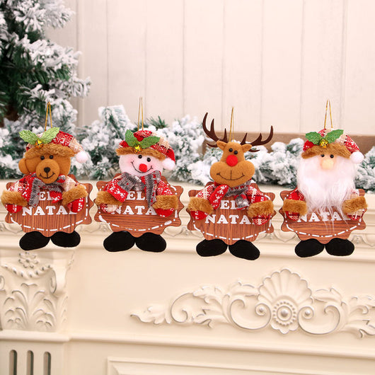 Campanas Navideñas de Tela y Madera - Adornos Colgantes Pequeños - Image 5
