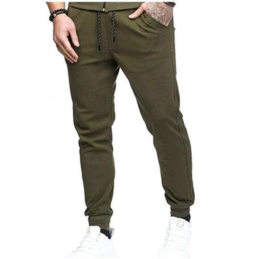 Pantalones Slim Fit de Color Liso - Estilo Europeo y Americano - Image 11