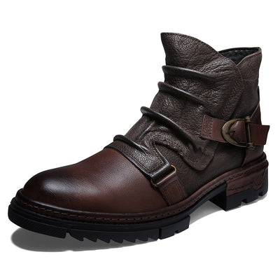 Botas Martin de Cuero Premium con Forro Cálido - Estilo Británico Clásico - Image 13