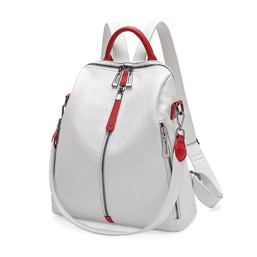 Mochila de Cuero Suave Antirrobo con Estilo Aventurero - Image 4