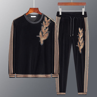 Conjunto de Suéter con Bordado de Personalidad para Hombre - Image 9