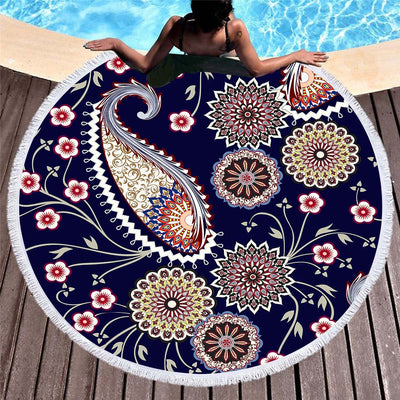 Toalla de Playa Circular Microfibra con Impresión Digital - Image 2