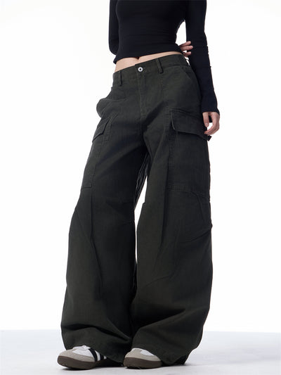 Pantalones Cargo Holgados para Mujer con Bolsillos Múltiples - Image 13