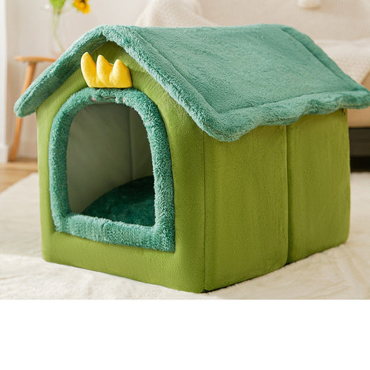 Casa Plegable para Perros y Gatos - Cama Térmica Desmontable Tipo Villa - Image 11