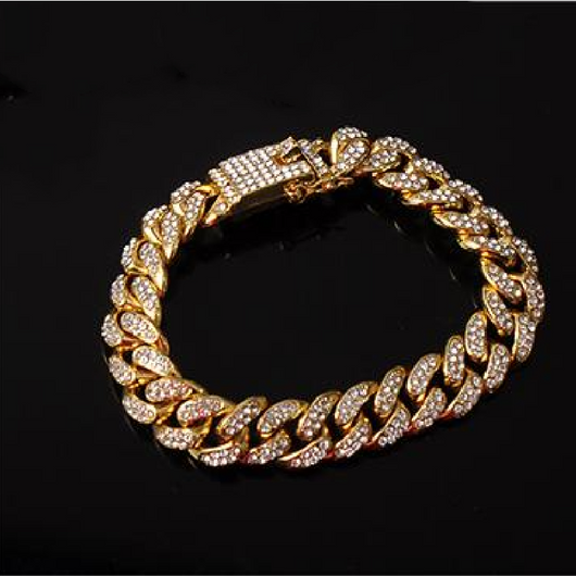 Juego de Cadena Cubana: Collar, Pulsera y Reloj - Image 9