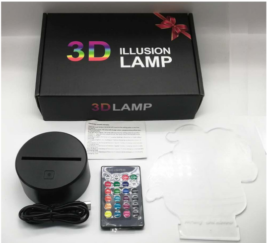Luz Nocturna 3D Panda con Efecto Visual Inmersivo - Image 3