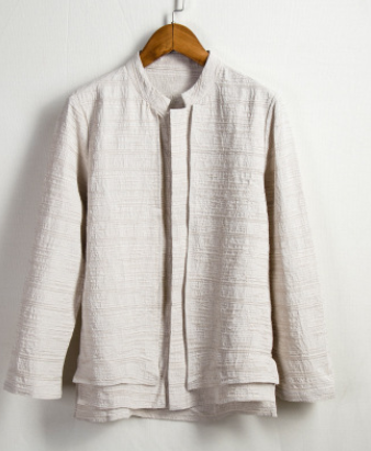 Camisa Lino Hombre Estilo Chino - Tang Suit Algodón y Lino - Image 4
