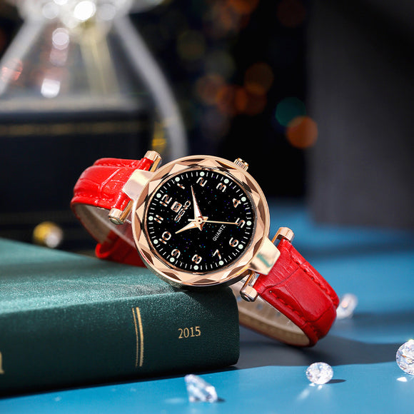 Reloj de Pulsera Mujer Cielo Estrellado Resistente al Agua