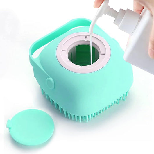 Cepillo de Baño para Mascotas con Dispensador de Jabón - Cerdas de Silicona Suave - Image 3