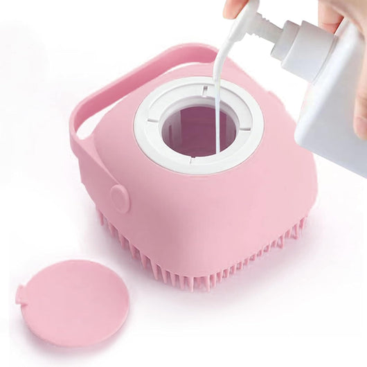 Cepillo de Baño para Mascotas con Dispensador de Jabón - Cerdas de Silicona Suave - Image 4