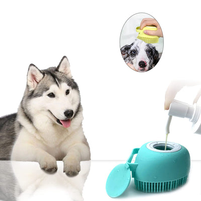 Cepillo de Baño para Mascotas con Dispensador de Jabón - Cerdas de Silicona Suave - Image 6