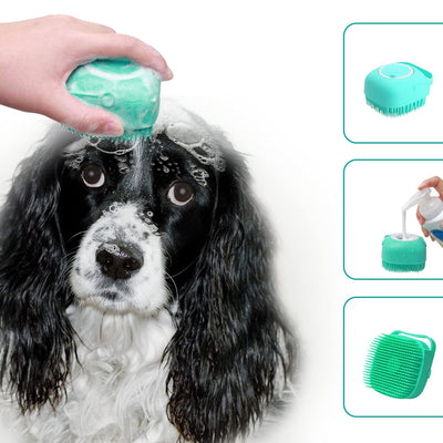 Cepillo de Baño para Mascotas con Dispensador de Jabón - Cerdas de Silicona Suave - Image 8