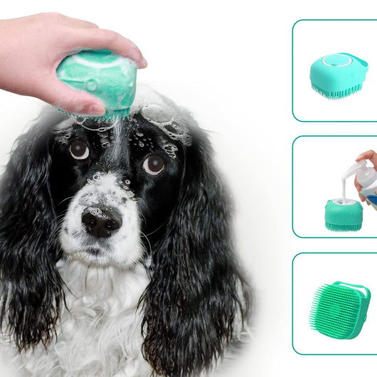 Cepillo de Baño para Mascotas con Dispensador de Jabón - Cerdas de Silicona Suave - Image 8