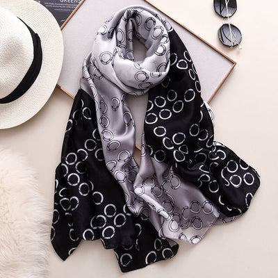 Pashmina Elegante Estilo Occidental - Bufanda Fina de Seda para Invierno - Image 13