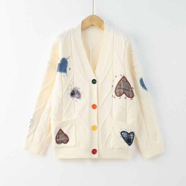 Cardigan Suelto de Punto Retorcido para Mujer - Otoño e Invierno
