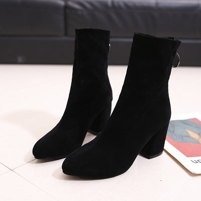 Botas Invierno Mujer Caña Alta con Elástico - Image 4