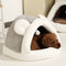 Cama Cueva Térmica para Gatos y Perros Pequeños - Refugio Acogedor