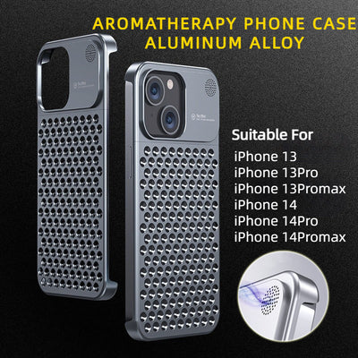 Funda de Aluminio para iPhone 14 13 Pro Max Plus con Disipación de Calor y Protección Total