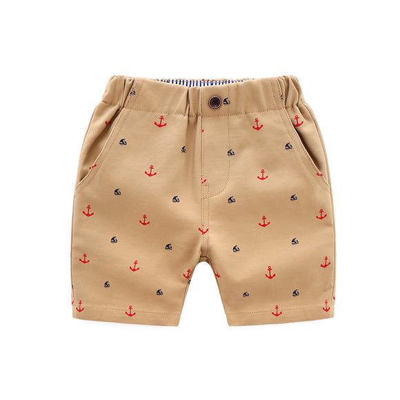 Pantalones Cortos Infantiles Estampado Casual para Playa