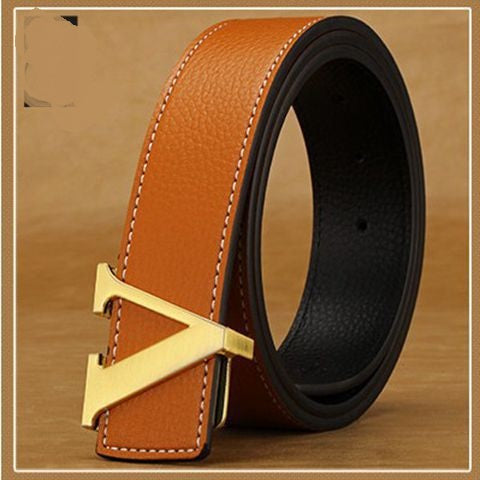 Cinturón de Cuero para Hombre con Hebilla de Letras - Image 12