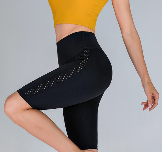 Shorts de Yoga Transpirables Ajustados con Diseño Hueco - Image 4