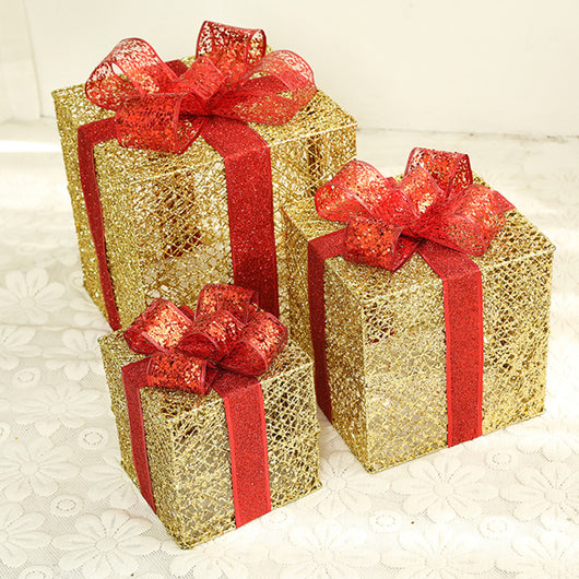 Juego de 3 Cajas de Regalo Hierro Forjado Navideño - Image 22