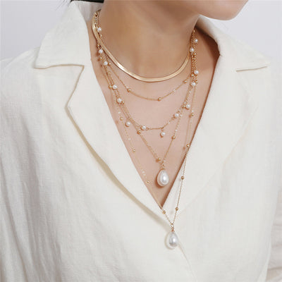 Collar de Novia con Perlas y Borlas Multicapa - Image 7
