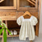 Body para Bebé Niña con Encaje Floral y Cuello Cuadrado