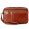 Cartera Sobre de Cuero para Hombre - Bolsa Clutch de Gran Capacidad