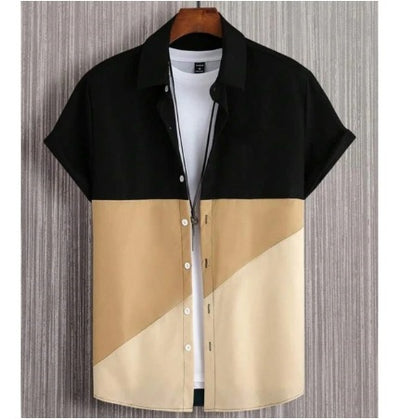 Camisa Casual para Hombre con Estampado Digital y Cuello de Pie - Image 19