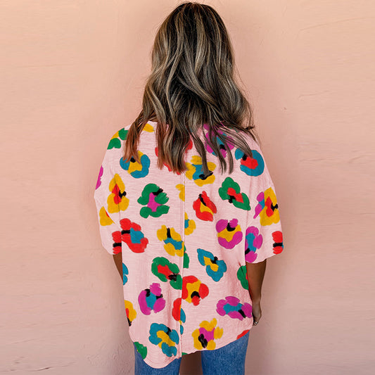 Blusa Colorblock de Manga Corta - Image 2