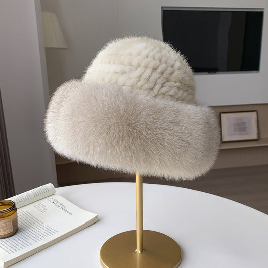 Gorro Bucket de Piel de Visón para Invierno - Calidez y Elegancia - Image 13
