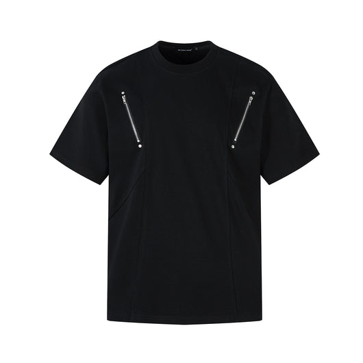 Playera de Manga Corta con Costuras de Personalidad - Image 7