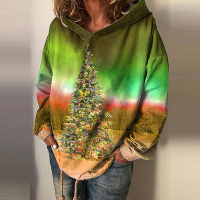 Sudadera Retro Estampada Aurora Azul para Mujer - Image 9