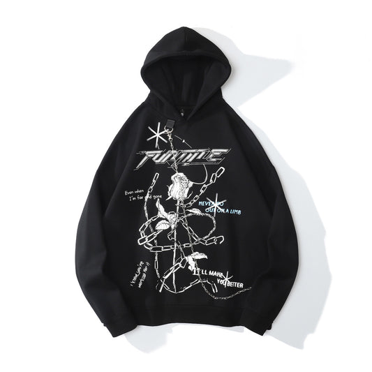 Sudadera Estampada Oversize Cómoda y Desenfadada