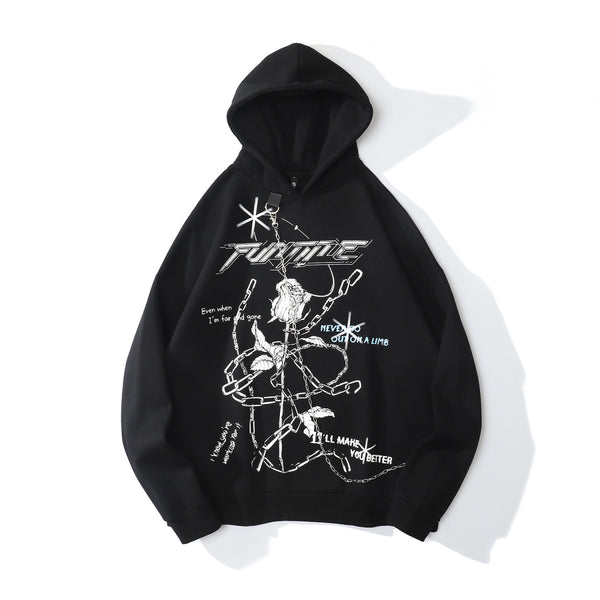 Sudadera Estampada Oversize Cómoda y Desenfadada