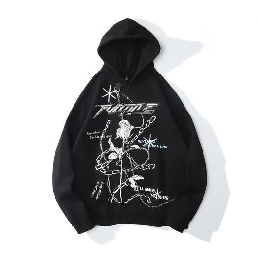 Sudadera Estampada Oversize Cómoda y Desenfadada