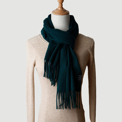 Bufanda de Cachemira Pura Colores Sólidos para Otoño e Invierno - Image 22
