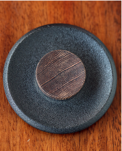 Taza de Cerámica para Oficina con Asa de Madera, Tapa y Filtro Separador - Image 9