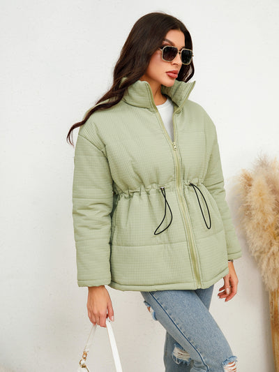 Chaqueta de Algodón con Cintura Ajustable y Cordones - Image 13