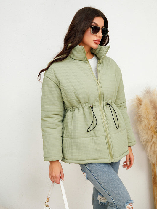 Chaqueta de Algodón con Cintura Ajustable y Cordones - Image 13