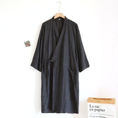 Pijama Kimono Estilo Japonés con Cierre de Cordones - Algodón Puro Ligero para Primavera y Verano - Image 11