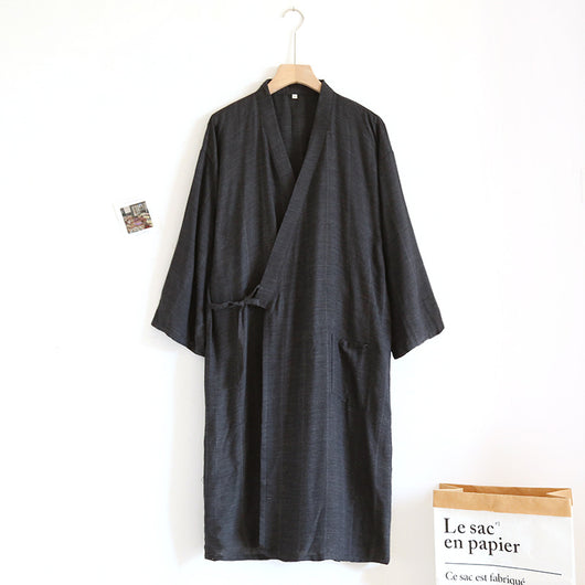 Pijama Kimono Estilo Japonés con Cierre de Cordones - Algodón Puro Ligero para Primavera y Verano - Image 11