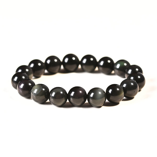 Pulsera de Obsidiana con Ojo Doble