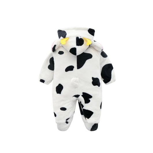 Pijama Tipo Mameluco de Franela con Capucha para Bebé - Unisex 0-1 Año - Image 2