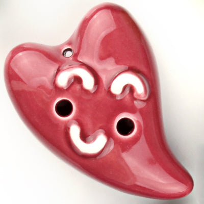 Flauta de Porcelana en Forma de Corazón con Esmalte Brillante - Image 5