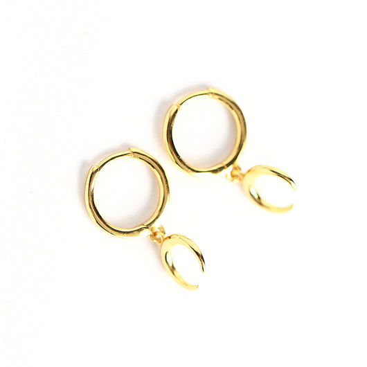 Aretes de Luna Creciente - Joyería Celestial Elegante - Image 5
