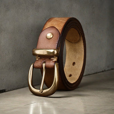 Cinturón de Cuero Genuino para Hombre - Casual y Resistente - Image 8