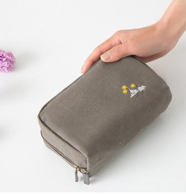 Bolsa Multifuncional Canvas 3 en 1 - Pasaporte, Cosméticos y Dispositivos - Image 3